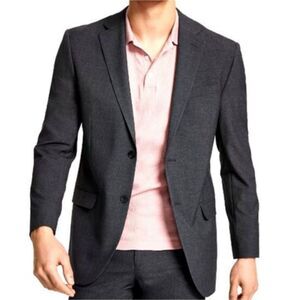 DKNY Duran Suit Jacket Men's Size 42S Charcoal Stretch Modern Fit Office NWT